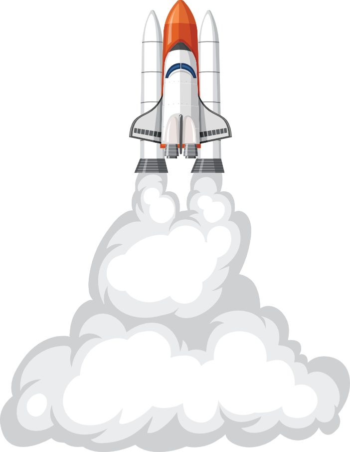 Upward Flying Rocket